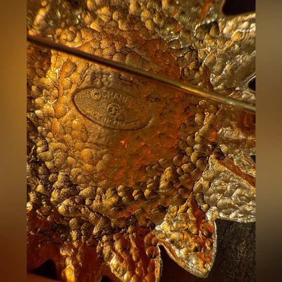 LOT 2058 Stunning 24K gold plated CHANEL vintage lion sun  brooch - Picture 3 of 5